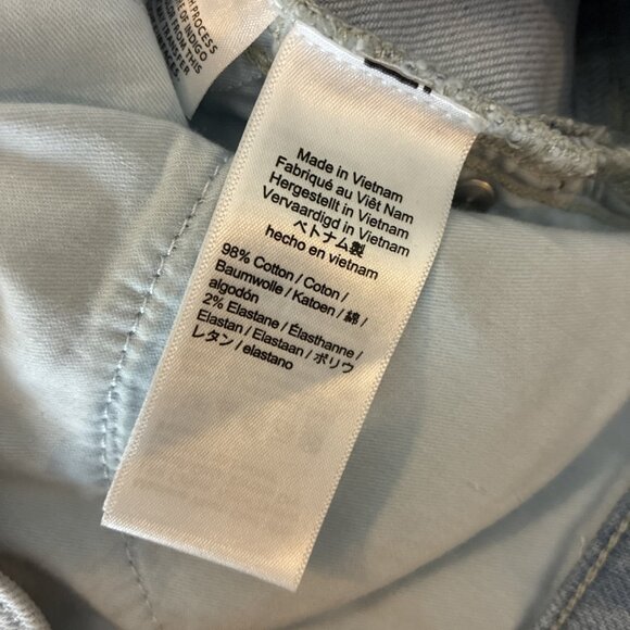 J Crew Womens Size 26 Slim Wide Leg Jeans Light Wash High Rise Crop Denim - Picture 6 of 7